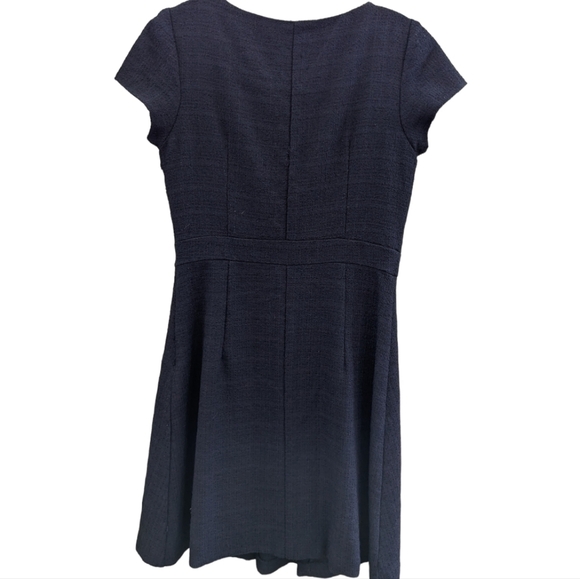 Nanette Lepore Navy Blue Fitted Nautical inspired Dress Size 4 GUC - Picture 2 of 4